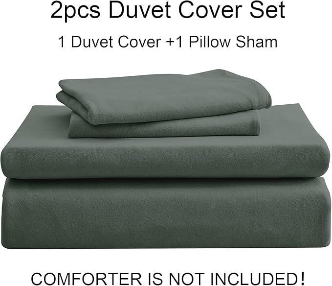 PURE ERA Jersey Knit Duvet Cover Set 100% T-Shirt Cotton Super Soft Comfy 2pc - Image 7