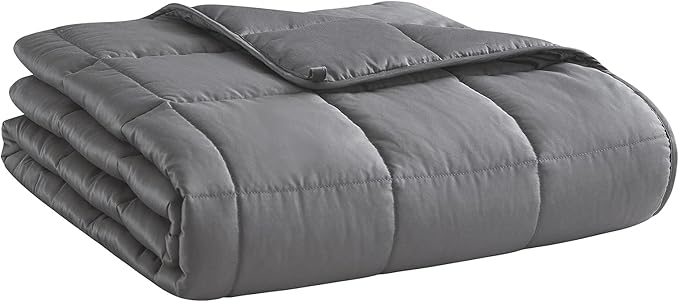 L'AGRATY Weighted Blanket for Adults- Dark Grey, Twin Full Size Heavy Throw by LAGRATY