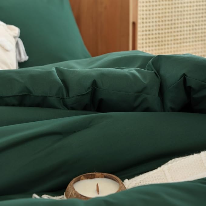 ROSGONIA Oversized Queen Comforter Emerald Green - Image 9