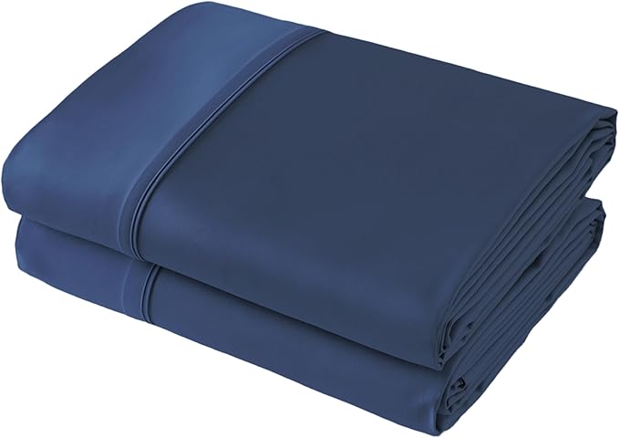 Flat Sheet Only 2 Pack, Queen Size 400 Thread Count 100% Egyptian Cotton Flat by ShunjieHome