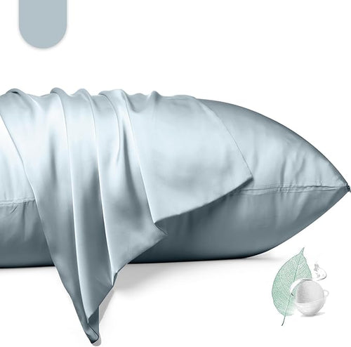 100% Mulberry Silk Pillowcase 2 Pack, Queen Size Silk Pillow Cases by Unknown