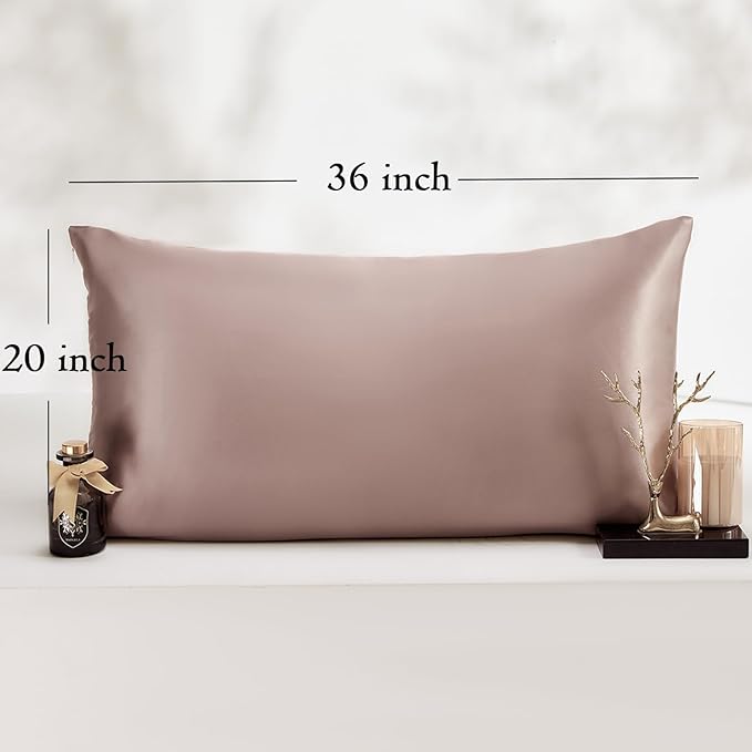 King Satin Pillowcase for Hair 2pc, Similar to Silk Pillow Cases, Easier Care - Image 6