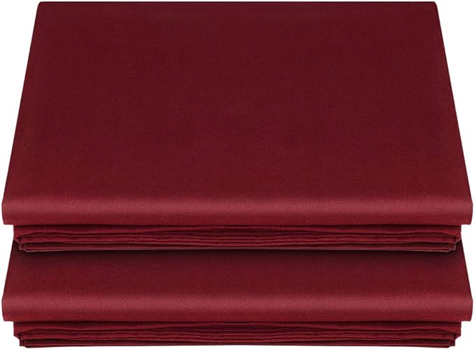 Lirex 2-Pack Queen Size Flat Sheet Set, Ultra-Soft Brushed 1800 Microfiber by Lirex