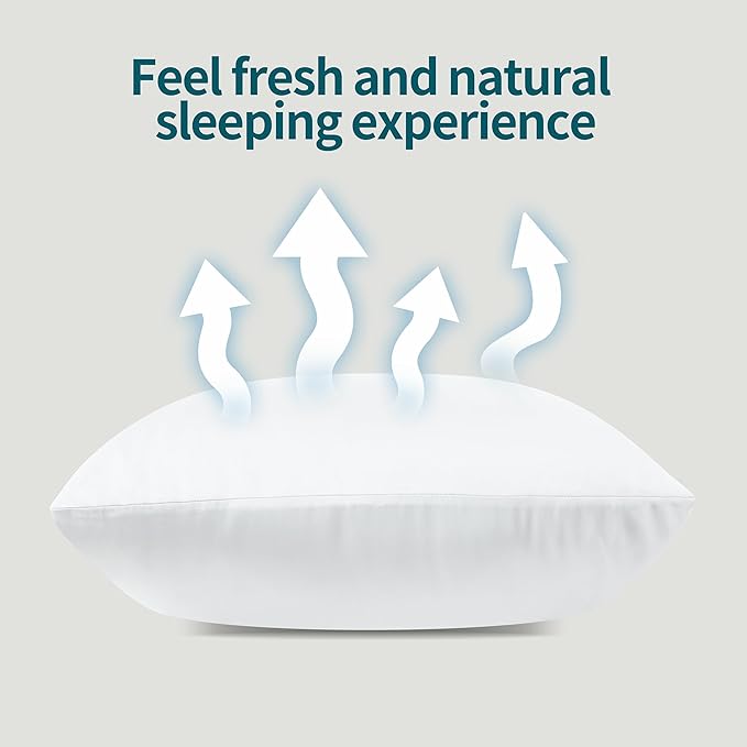 4-Pack Bamboo Viscose Zippered Pillow Cases King Size, 400 Thread Count Cooling - Image 7