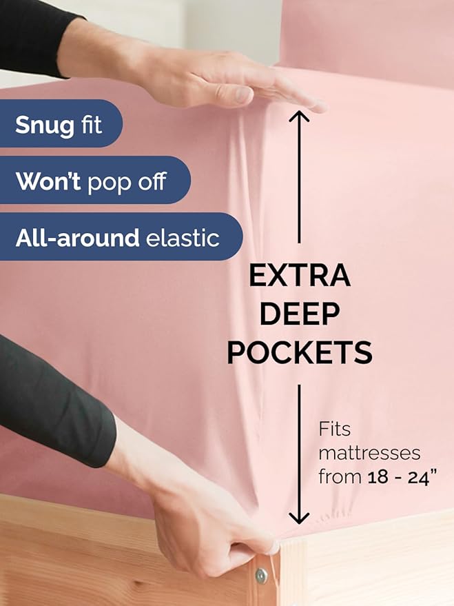 Extra Deep Twin Fitted Sheet - Image 2