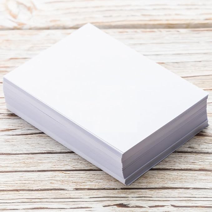 (5-Pack) 11" x 17" Blank Print Paper, 225Sheets/450Pages Blank Loose-Leaf Paper, DIY Template Printing in Office, 100gsm Blank Paper-DeskoryOffice
