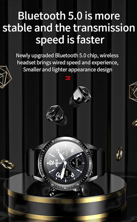 Smart Watch with Earbuds, 2 in 1 Bluetooth Smartwatch - Image 6