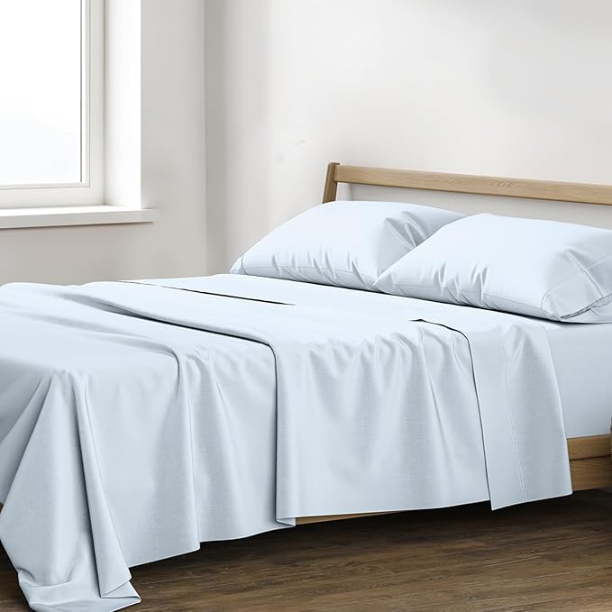 XOOX Linen 100% Egyptian Cotton Sheets California King Size by XOOXLinen