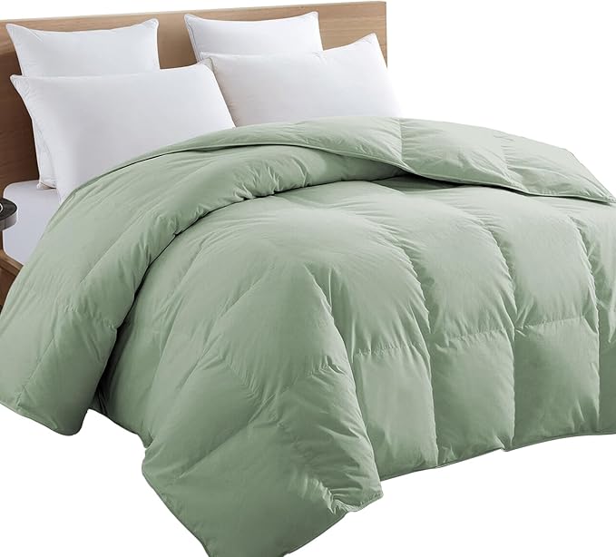 TEXARTIST Premium 2100 Series King Comforter All Season Breathable Sage Green - Image 7