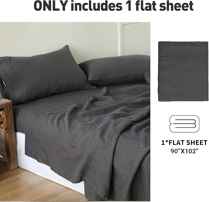 Simple&Opulence French Linen Flat Sheet - Image 4