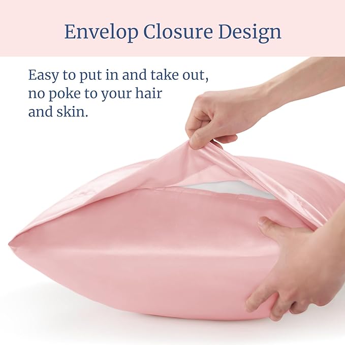 BEDELITE Satin Pillowcase for Hair and Skin, Super Soft and Cooling Similar to - Image 6