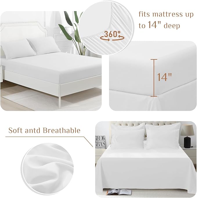JOLLYVOGUE King Comforter Set, Ultra-Soft Bed in a Bag King Size 7 Pieces - Image 4