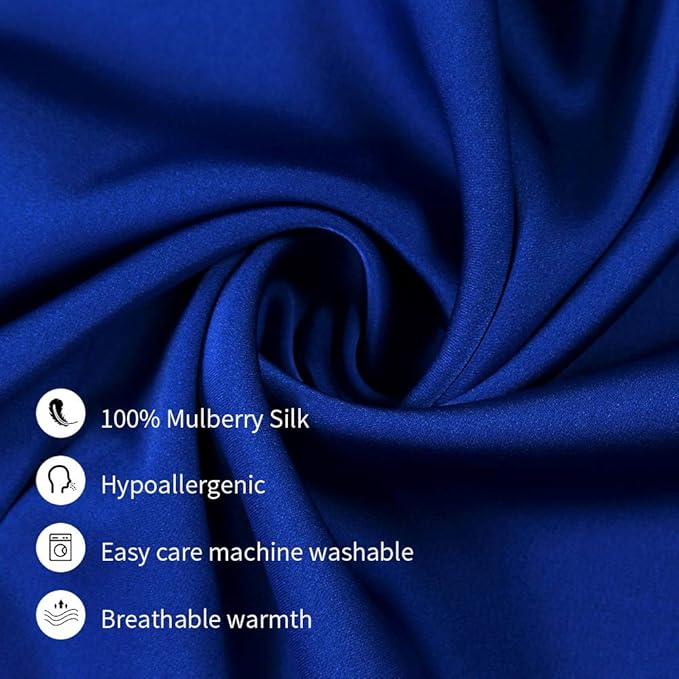 Jocoku 100% Mulberry Silk Pillowcases Set of 2 - Image 3