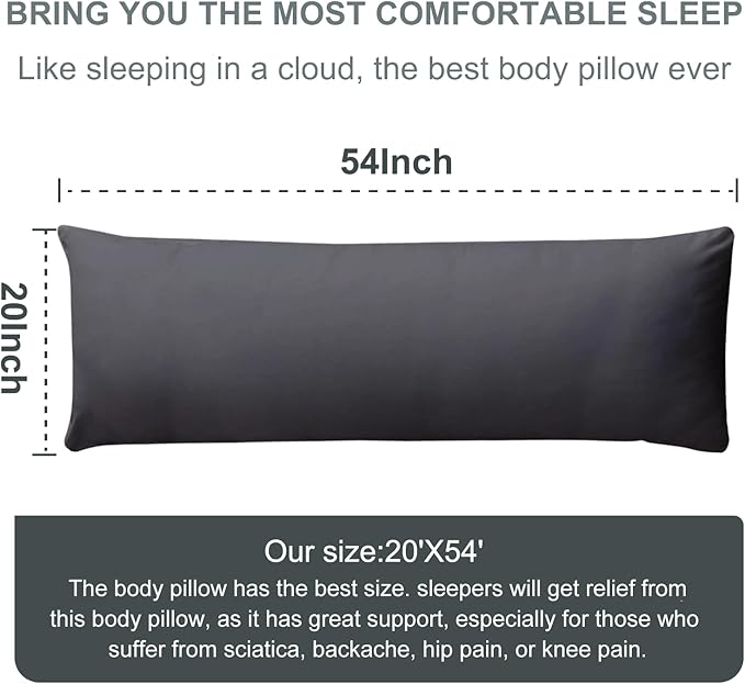 DOWNCOOL Large Body Pillow Insert- Breathable Full Body Pillow - Image 6