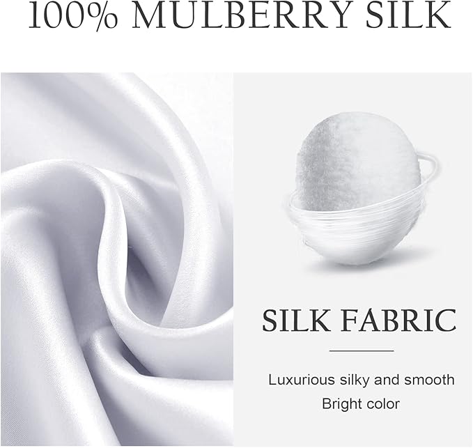 OLESILK Silk Body Pillowcase 20x54 Zippered: 100% Mulberry Silk - Image 2