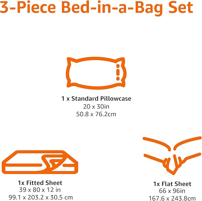 Amazon Basics Lightweight Super Soft Easy Care Wrinkle-Free Microfiber 3-Piece - Image 6