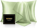 INFIIXSO Mulberry Silk Pillow Cases King Size Set of 2, Silk Pillowcase by INFIIXSO