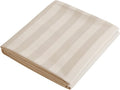 Flat Sheet Only King Size, 400 TC 100% Egyptian Cotton Flat Sheet Striped by ShunjieHome
