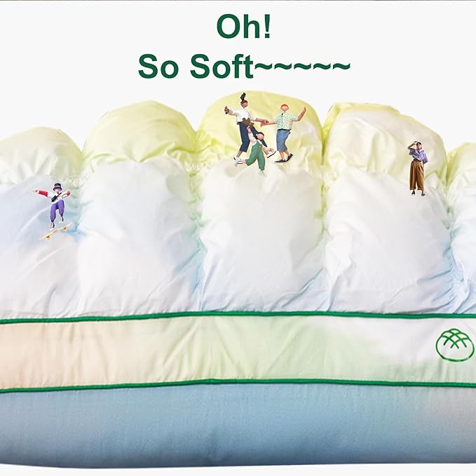 YOUR MOON Fluffy Support Bed Pillow Standard Size, Luxury Hotel Quality Bed - Image 2
