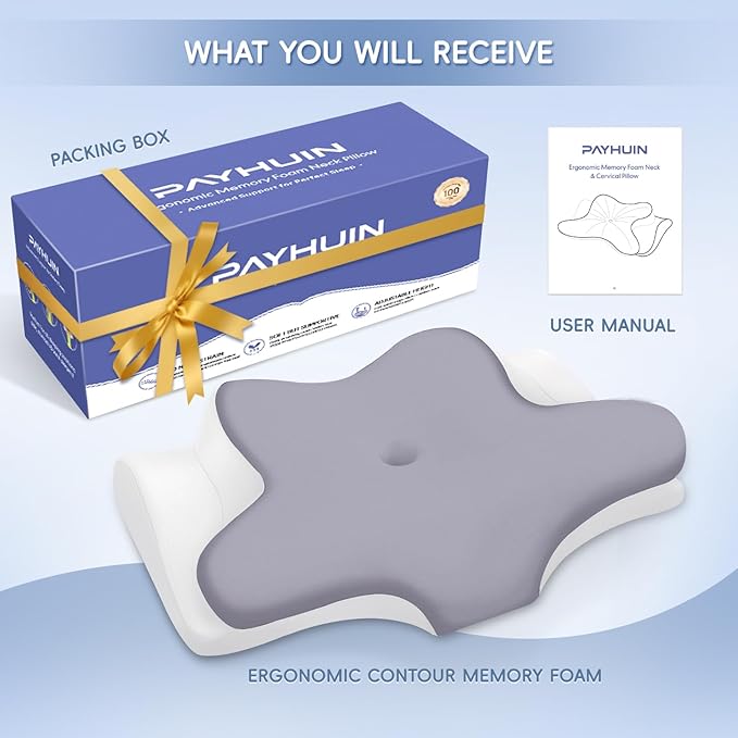 Cervical Neck Pillow, Memory Foam Pillows - Image 9