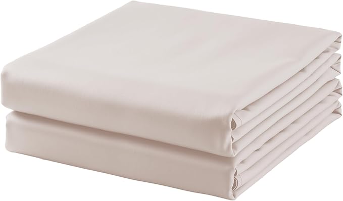 2-Pack Cotton Cal King Flat Sheet Only, 600 Thread Count 100% Egyptian Cotton by ZaizaiHome