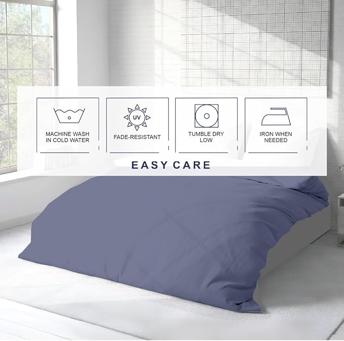 Kotton Culture 1 Pc Duvet Cover King Size-100% Egyptian Cotton 600 Thread Count - Image 6