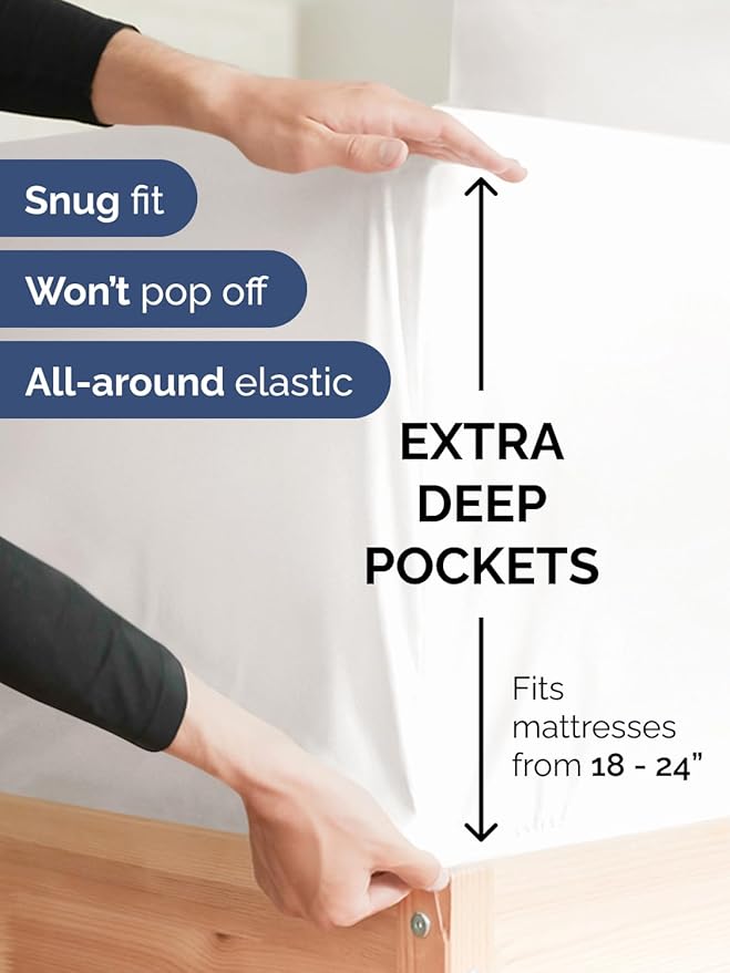 Extra Deep Twin Sheet Set - Image 3