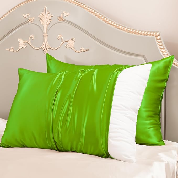 PROMEED Mulberry Silk Pillowcases Set of 2Pcs, Both Sides 100% 23 Momme Real by PromeedTextile