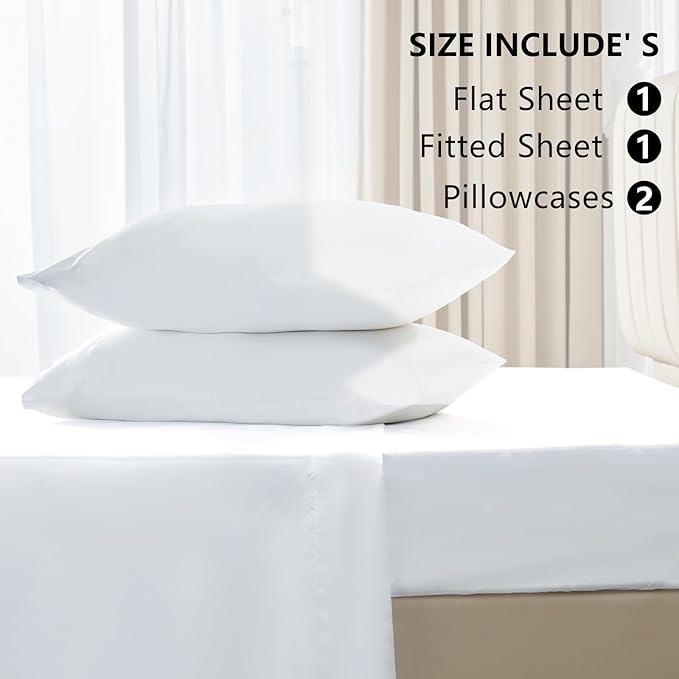 CozyLux Satin Sheets Queen Size Bed Set - Image 6