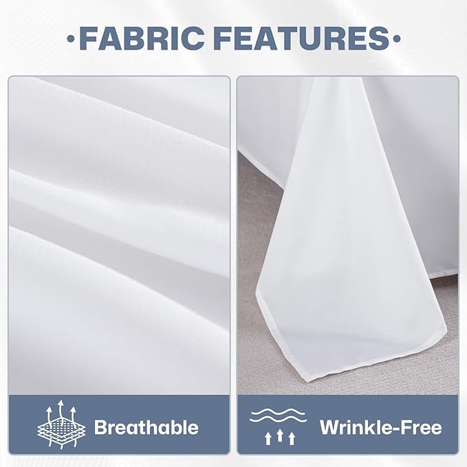 Lavisun King Size Flat Sheets Only, 6 Pack Soft Brushed Microfiber Bedding - Image 5