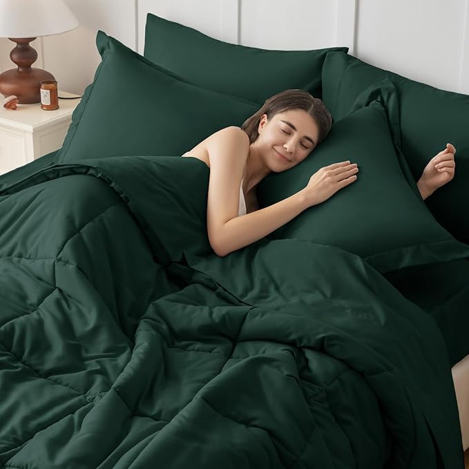 JOLLYVOGUE California King Comforter Set, Ultra-Soft Bed in a Bag Cal King Size - Image 6