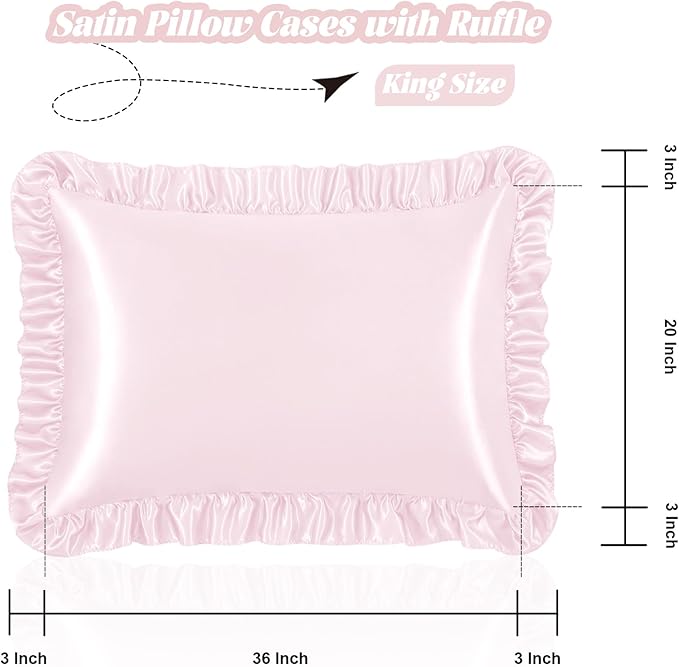 Homiest Ruffle Satin Pillowcase - Image 3
