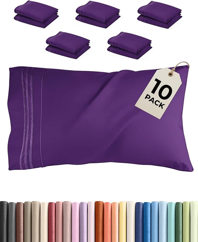 Queen Pillow Cases Set of 10 by CGKUnlimited