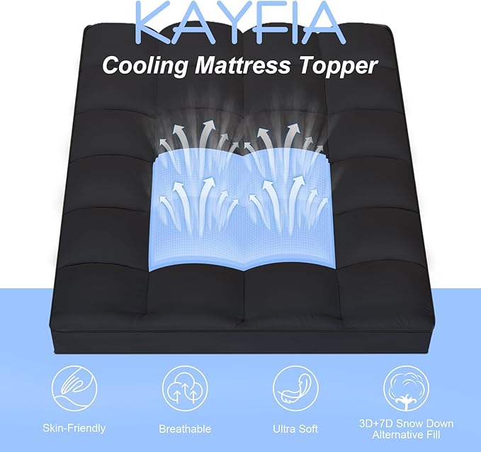 Queen Mattress Topper, Extra Thick Mattress Pad Cover - Image 9