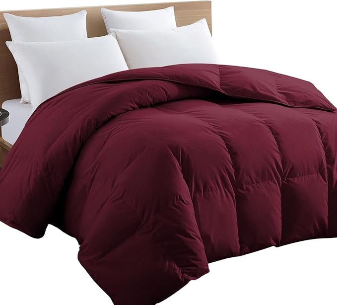 TEXARTIST Premium 2100 Series Queen Comforter All Season Breathable Burgundy - Image 7