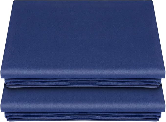 Lirex 2-Pack Queen Size Flat Sheet Set, Ultra-Soft Brushed 1800 Microfiber by Lirex