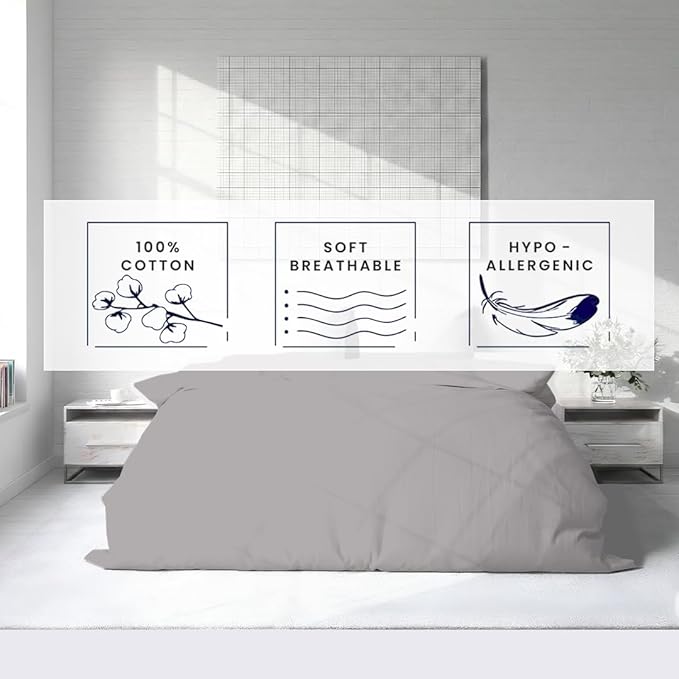Kotton Culture 3 Pc California King Duvet Cover Set-100% Egyptian Cotton 600 - Image 5