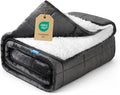 Weighted Blanket 20 lbs 60x80 inches, Sherpa Fleece Throw Blanket by Aircliff