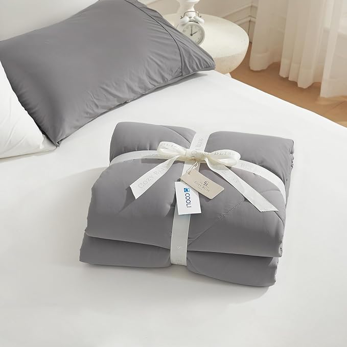 Cozy Bliss Cooling Comforter Twin XL Size, Cooling Blankets - Image 6