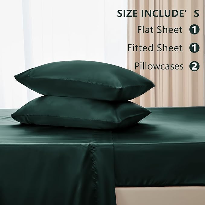 CozyLux Satin Sheets Full Size Sheets - Image 6