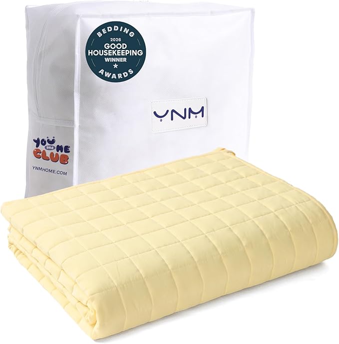 YnM 12lbs Weighted Blanket for Adults, Heavy Bed Throw Blanket by YNM