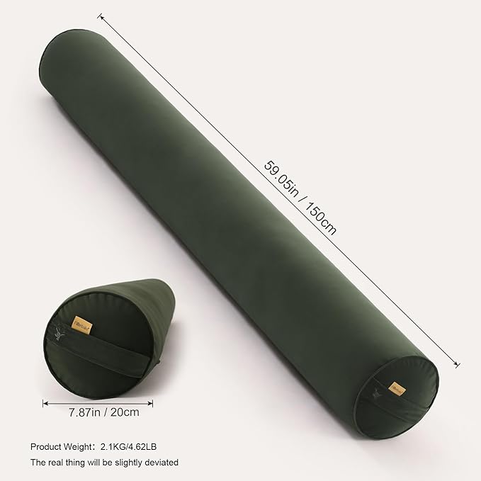 Body Pillow for Adults, Long Round Pillow, Big Cylindrical Pillow, Large Full - Image 2