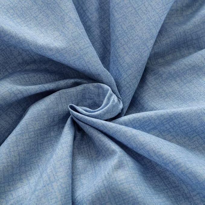 OAITE Duvet Cover Queen Size, Reversible Flower Blue Duvet Cover Set - Image 7
