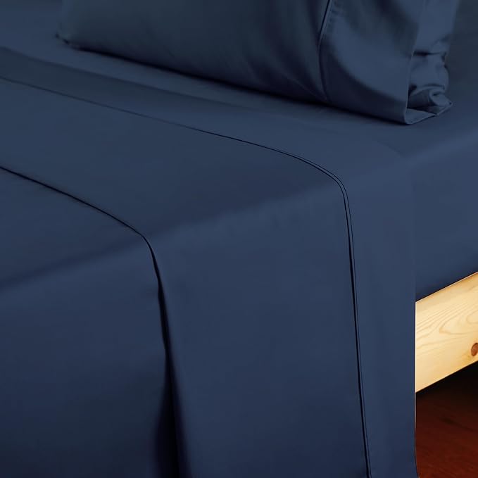 Cotton Cal King Flat Sheet Only, 600 Thread Count 100% Egyptian Cotton Top - Image 5