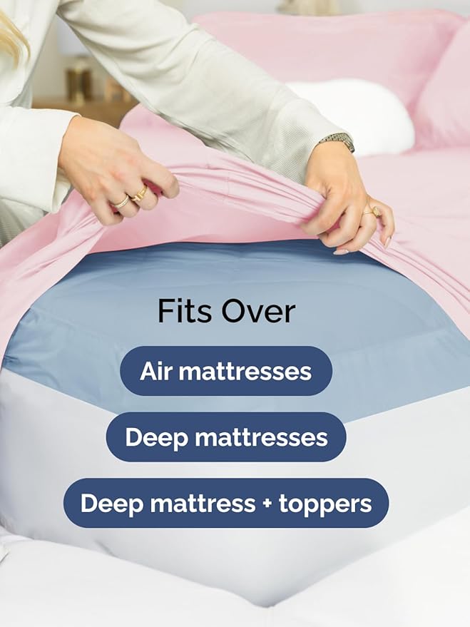 Extra Deep Full Fitted Sheet - Image 6