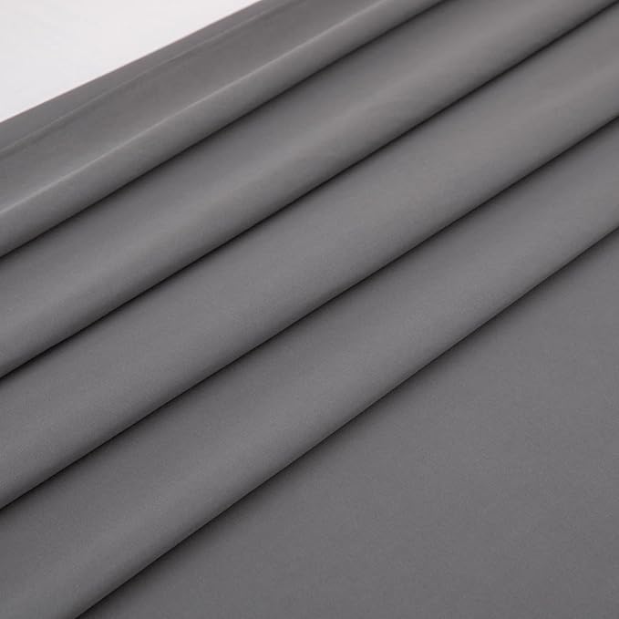 Twin Flat Sheet Only，66x96Inch Dark Gray - Image 4