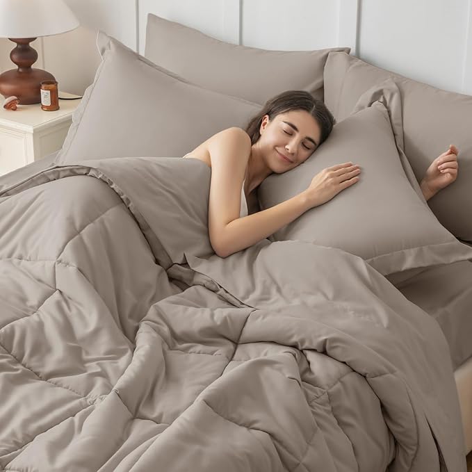 JOLLYVOGUE Full Comforter Set, Ultra-Soft Bed in a Bag Full Size 7 Pieces - Image 6