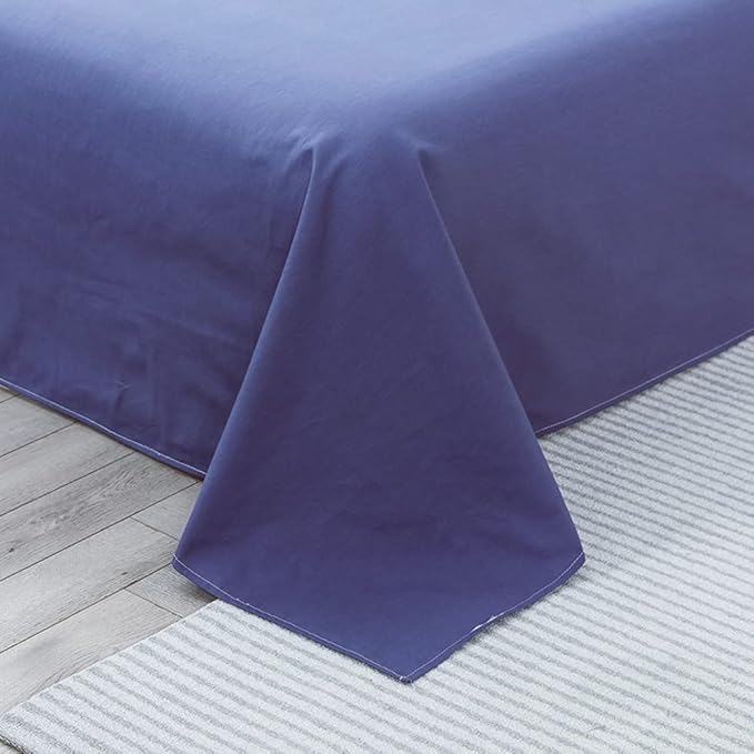 Microfiber Queen Bedding Flat Sheet, Ultra Soft and Wrinkle, Stain Resistant - Image 3