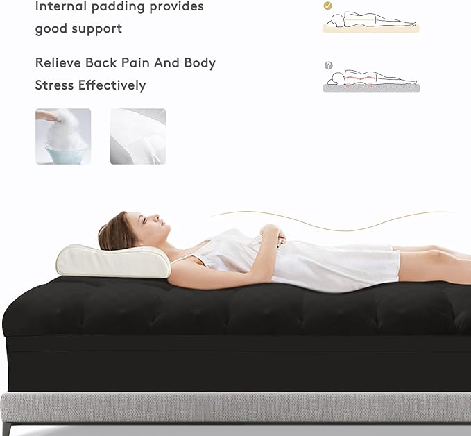 SameBed Mattress Topper King, Extra Thick Mattress Pad Cover - Image 5