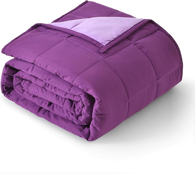Topblan Weighted Blanket 15 pounds, Soft Cooling Weighted Blanket Full Size by Topblan